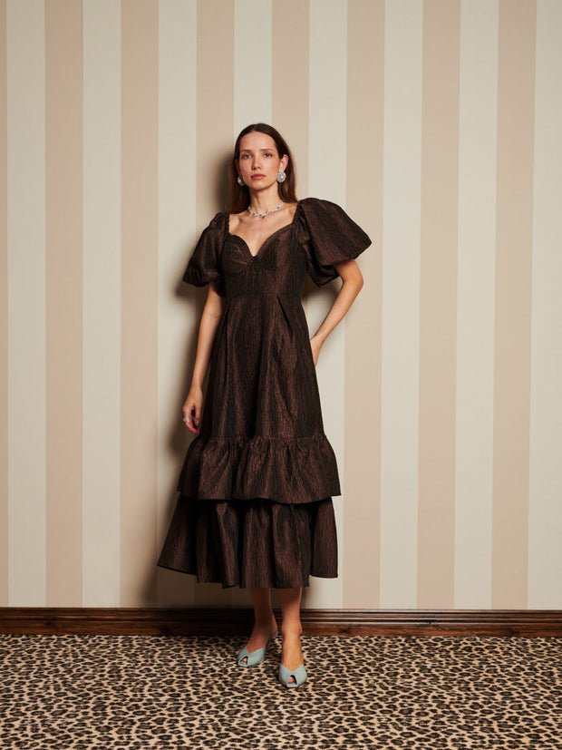 <b>DREAM</b> Antiques Jacquard Midi Dress