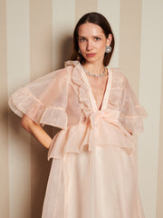 Harmony Organza Maxi Dress Pale Nude / Z