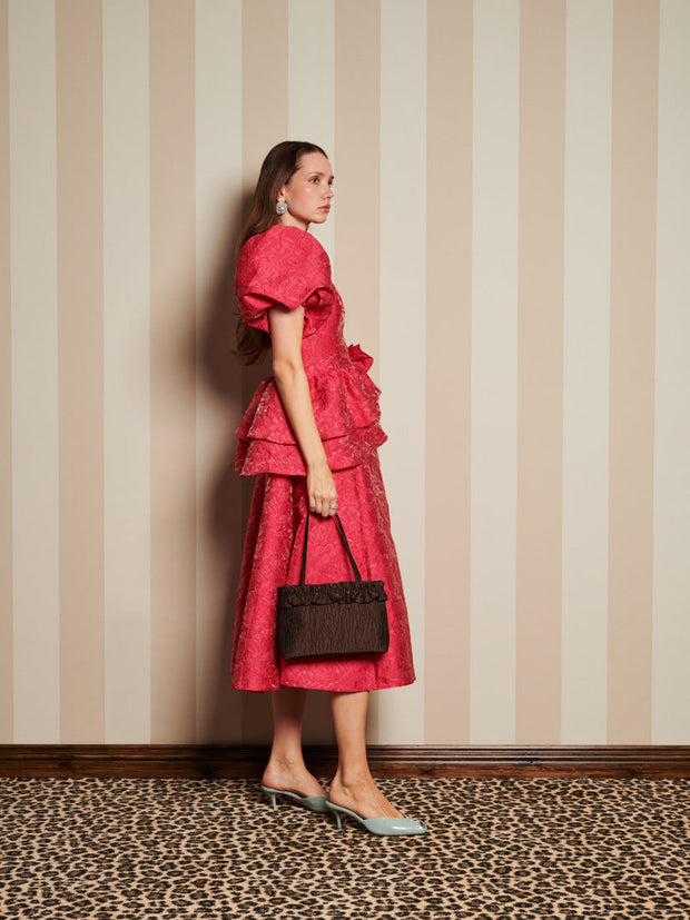 Boudoir Jacquard Midi Dress Orchid Pink / Z