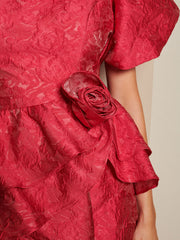 Boudoir Jacquard Midi Dress Orchid Pink / Z