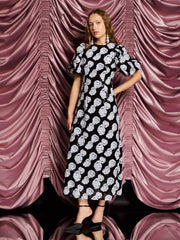 <b>DREAM</b> Roxie Rose Sequin Maxi Dress Onyx Black / Z