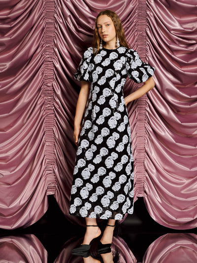 <b>DREAM</b> Roxie Rose Sequin Maxi Dress Onyx Black / Z