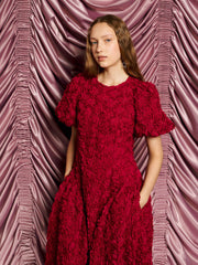 <b>DREAM</b> Cabaret Floral Midi Dress Carmin Red / Z