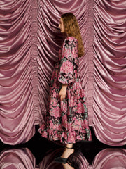 <b>DREAM</b> Gilda Jacquard Maxi  Dress Flamingo Pink / Z