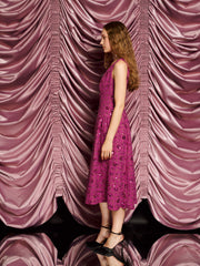 <b>DREAM</b> Hollywood Tweed Midi Dress Fuschia Pink / Z