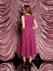 <b>DREAM</b> Hollywood Tweed Midi Dress Fuschia Pink / Z