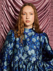 <b>DREAM</b> Spotlight Jacquard Mini Dress Royal Blue / Z