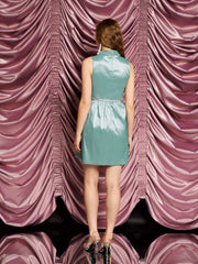 <b>DREAM</b> Starlight Embellished Mini Dress Celadon Blue / Z