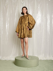 Masquerade Jacquard Mini Dress