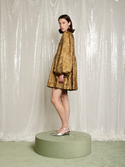 Masquerade Jacquard Mini Dress