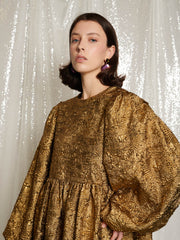 Masquerade Jacquard Mini Dress