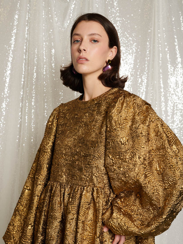 Masquerade Jacquard Mini Dress