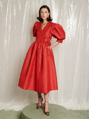 La Dolce Vita Wrap Midi Dress