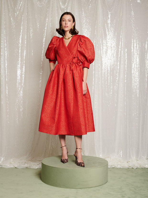 La Dolce Vita Wrap Midi Dress