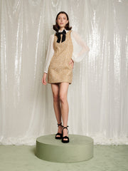 Sparkle Storm Tweed Mini Dress