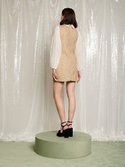 Sparkle Storm Tweed Mini Dress
