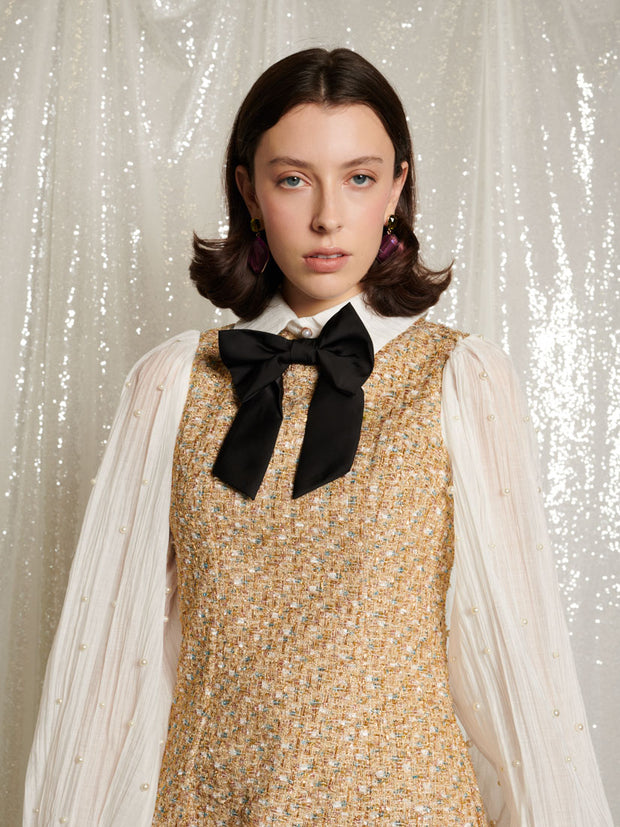 Sparkle Storm Tweed Mini Dress