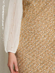 Sparkle Storm Tweed Mini Dress