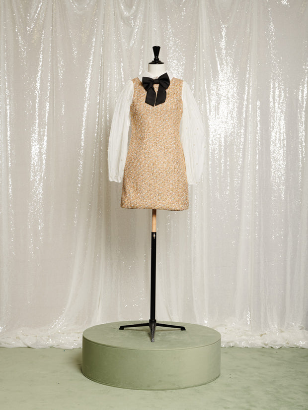 Sparkle Storm Tweed Mini Dress