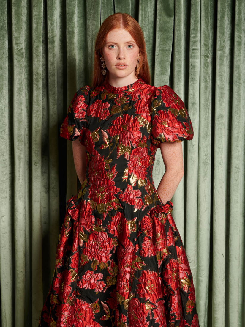 DREAM Illusions Jacquard Midi Dress – Sister Jane