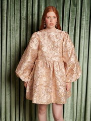 Elsewhere Jacquard Mini Dress Beige Pink / Z