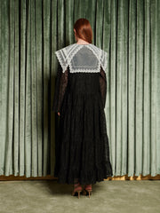 Motion Collar Maxi Dress Coal Black / Z