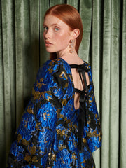 Lucia Jacquard Mini Dress Black, Cobalt Blue / Z