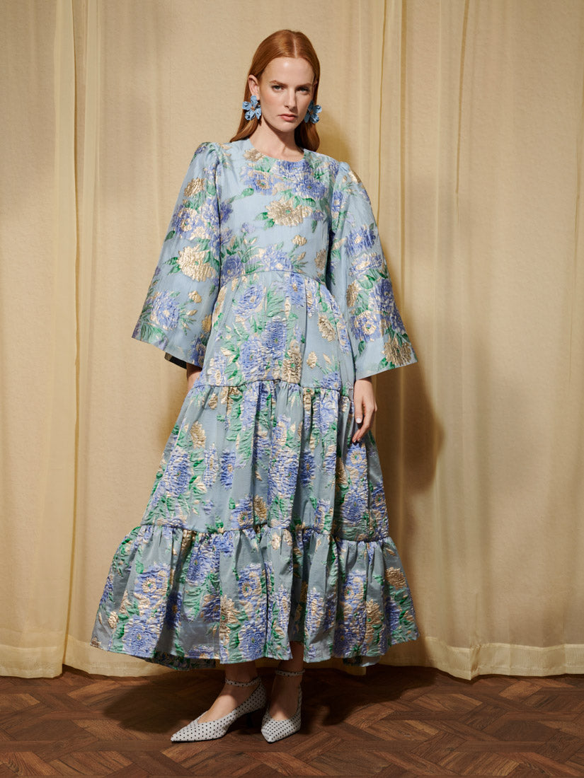 DREAM Lilt Floral Jacquard Maxi Dress – Sister Jane