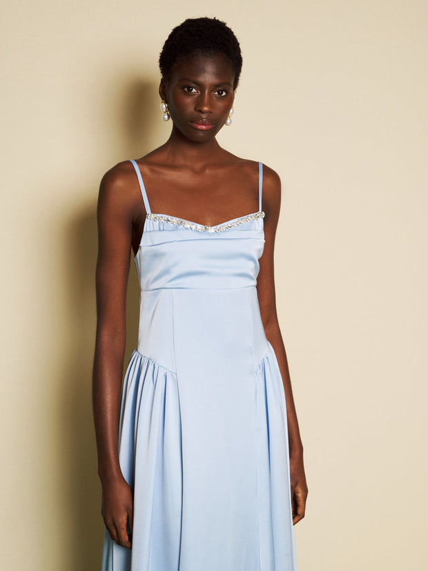 pastel satin midi dress DREAM Ciel Satin Midi Dress – Sister Jane