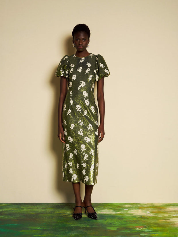 ち新品タグ付き　Dream sisterjane Dress フラワ DREAM Èclat Floral Sequin Midi Dress – Sister Jane