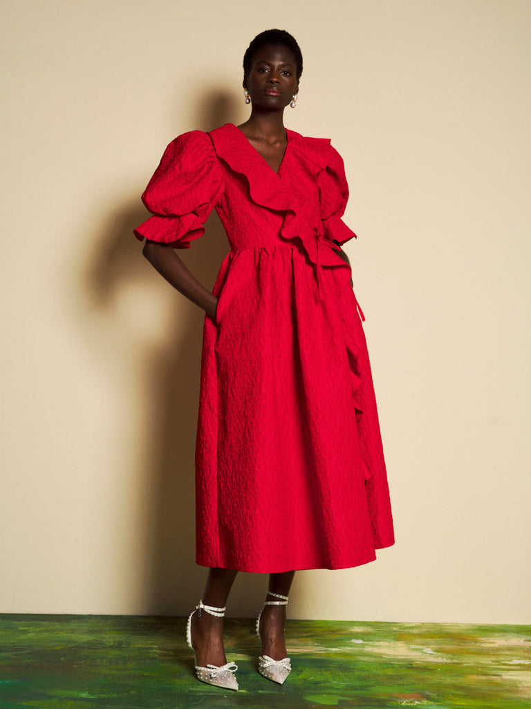 DREAM The Garden Atelier Rouge Array Wrap Dress