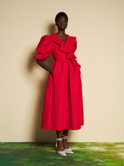 ワンピース Two-Way Gathered Flare Dress rouge DREAM Rouge Array Wrap Dress – Sister Jane