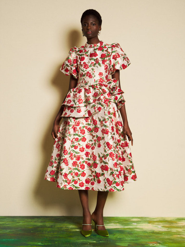 DREAM The Garden Atelier Giverny Jacquard Midi Dress