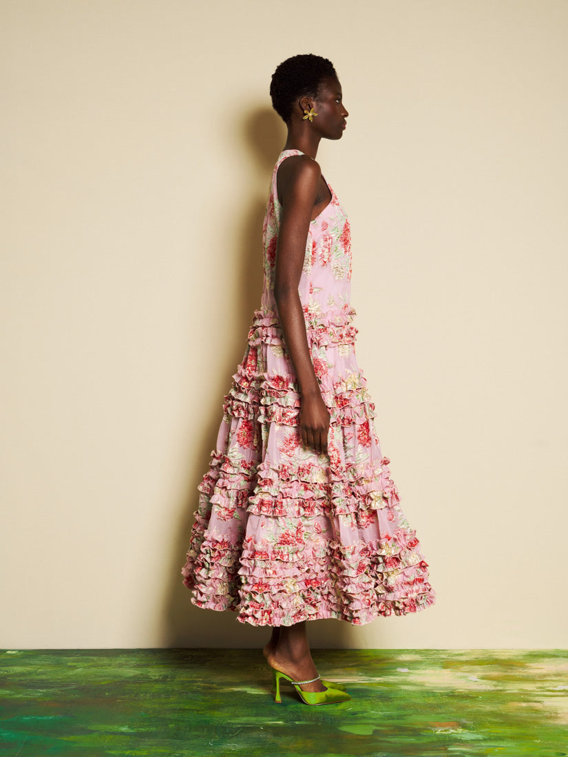DREAM Rosier Jacquard Ruffle Maxi Dress – Sister Jane