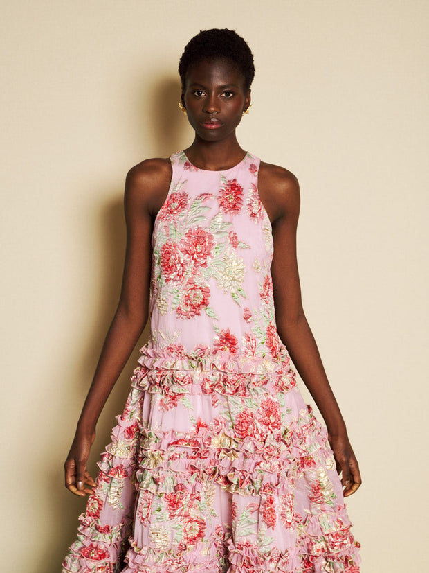 DREAM Rosier Jacquard Ruffle Maxi Dress – Sister Jane