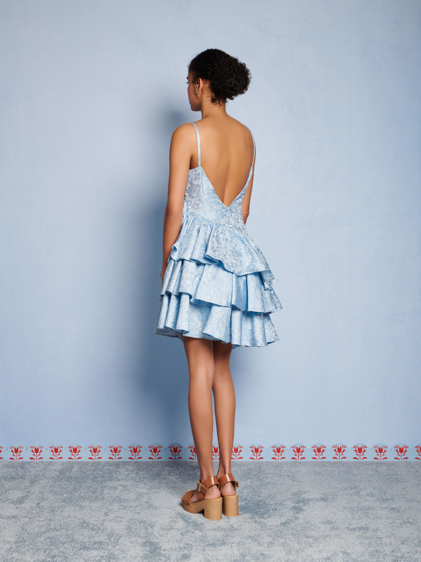 DREAM Agnes Jacquard Ruffle Mini Dress – Sister Jane