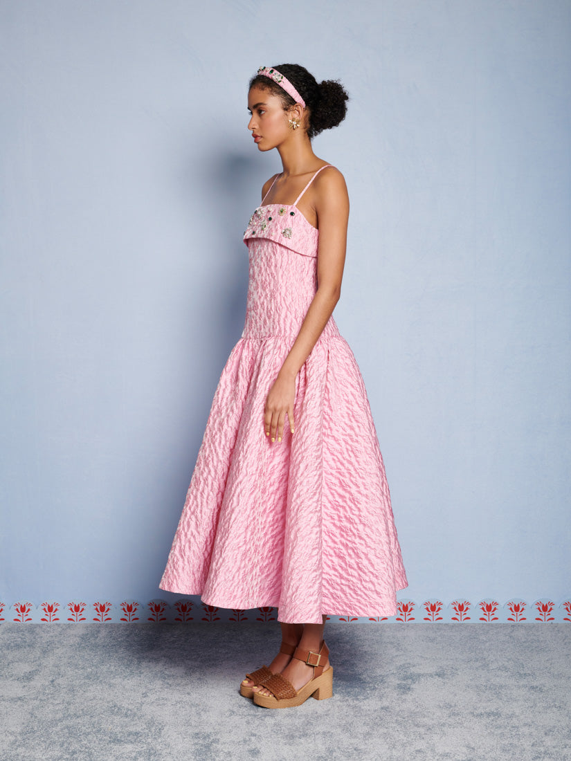 DREAM Posy Jacquard Midi Dress – Sister Jane