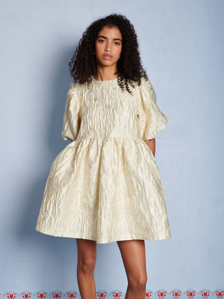 DREAM Hand Painted Tales Chalk Jacquard Mini Dress