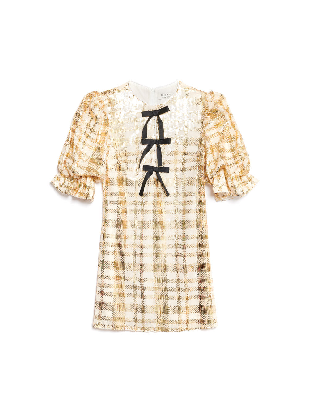 sister jane gold dress DREAM Masquerade Jacquard Mini Dress Bronze Gold / S