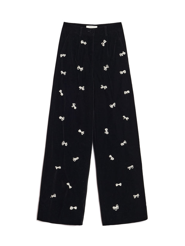 <b>DREAM</b> Invitation Velvet Bow Trousers