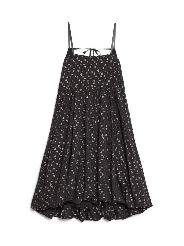 Black floral cami dress hotsell