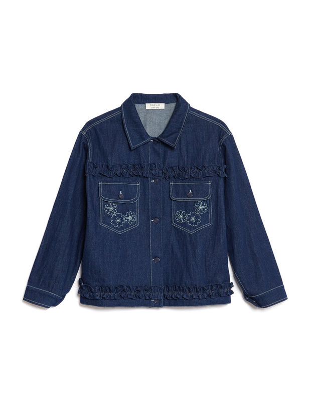 <b>DREAM</b> Rosie Denim Embroidery Jacket