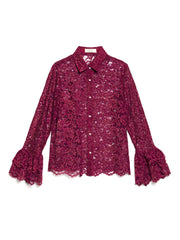 <b>DREAM</b> Quill Lace Ruffle Blouse