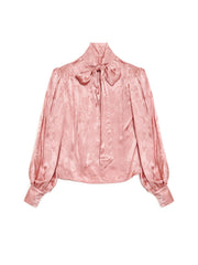 <b>DREAM</b> Satin Hour Bow Blouse