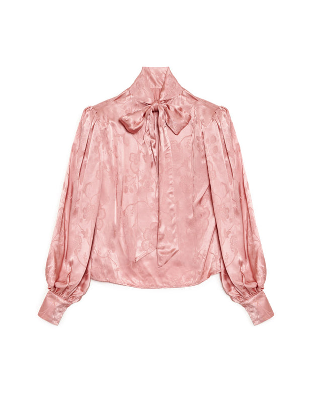 <b>DREAM</b> Satin Hour Bow Blouse
