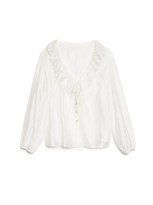 <b>DREAM</b> Poetic Ruffle Blouse