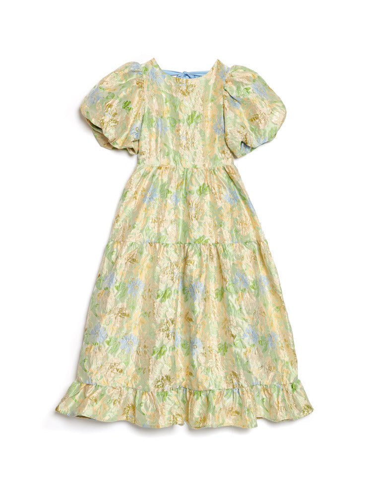 sister jane☆DREAM Pasqueflower Jacquard ワンピース【UK発】 DREAM Pasqueflower Jacquard Midi Dress – Sister Jane