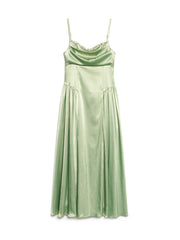 <b>DREAM</b> Cinematic Satin Midi Dress