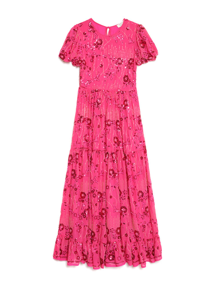 DREAM Jade Sequin Floral Maxi Dress – Sister Jane