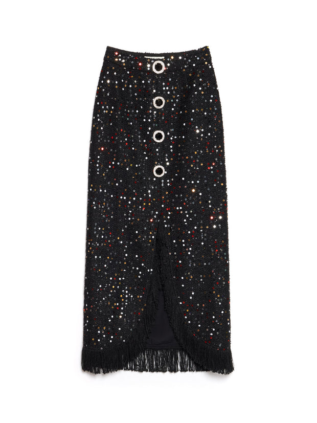 Confetti Crew Tweed Midi Skirt
